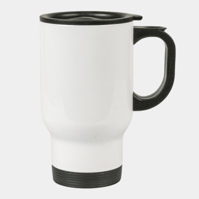 14 Ounce White S.S. Travel Mug Thumbnail